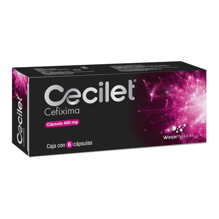 CECILET 400MG C 6 CAP CEFIXIMA