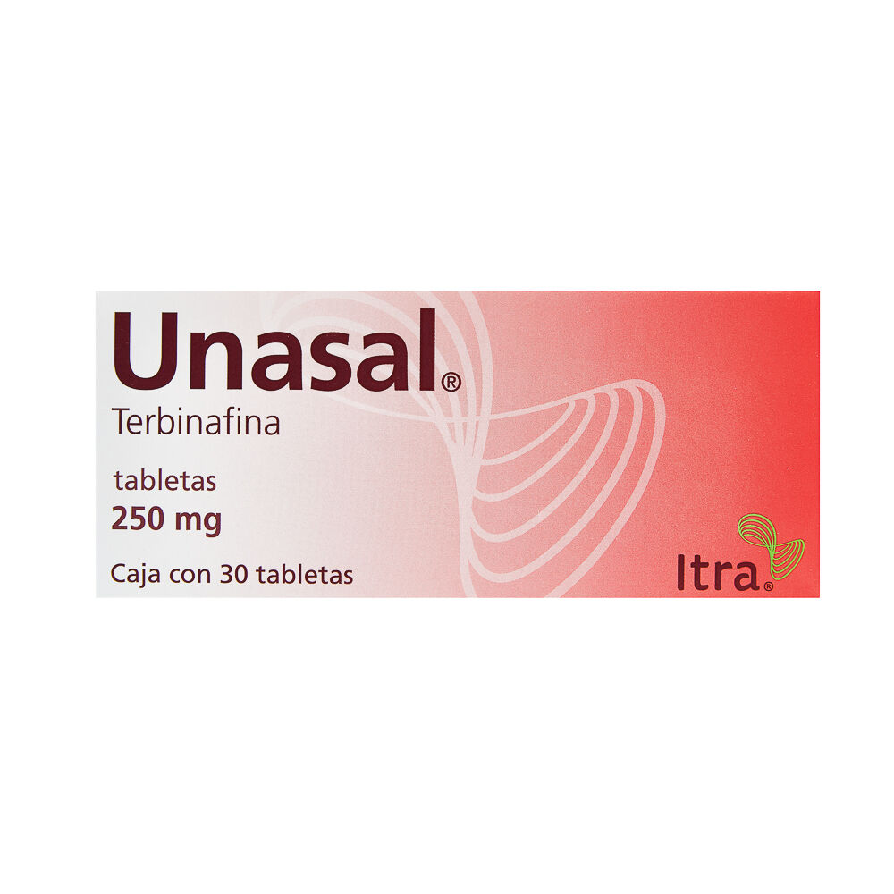 UNASAL 250MG C 30 TAB TERBINAFINA