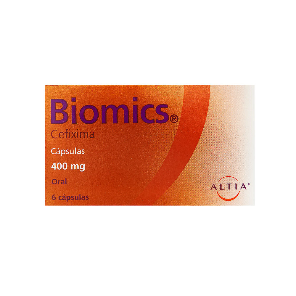 BIOMICS 400MG C 6 CAP CEFEXIMA