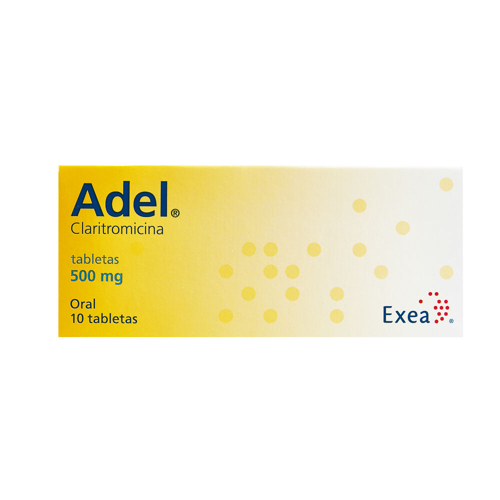 ADEL 500MG C 10 TAB CLARITROMICINA