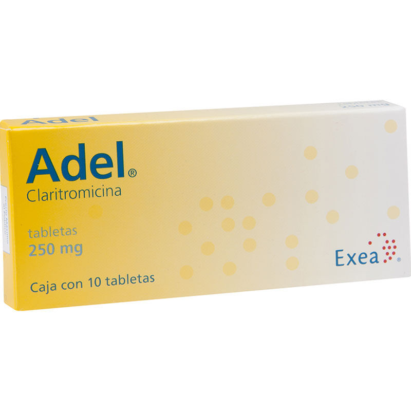 ADEL 250MG C 10 TAB CLARITROMICINA