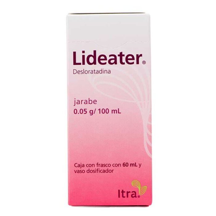 LIDEATER 0.05G/100ML JARABE 60ML DESLORATADINA