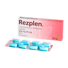 REZPLEN 500/45MG C 10 TAB CLARITROMICINAAMBROXOL