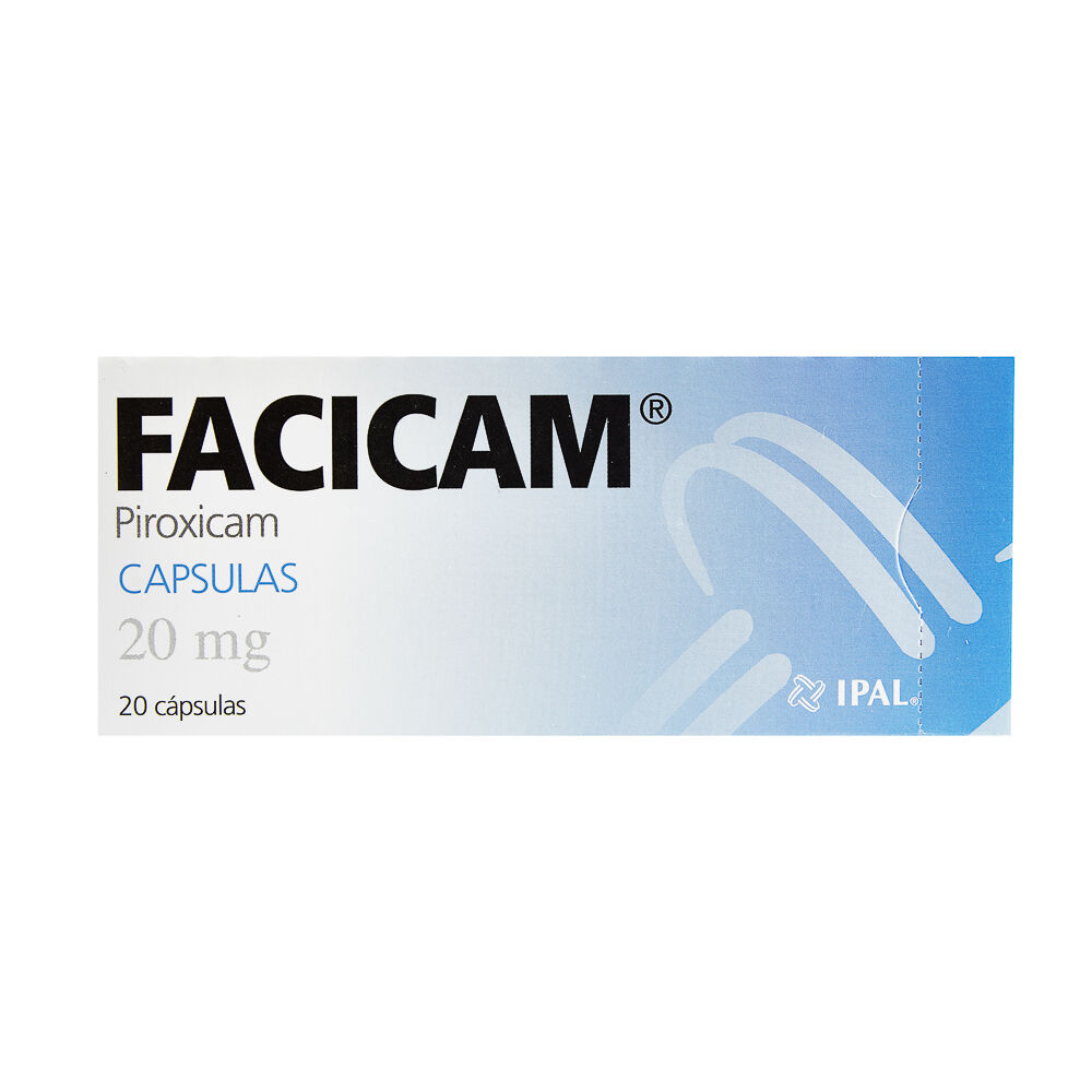 FACICAM 20MG C 20 CAP PIROXICAM