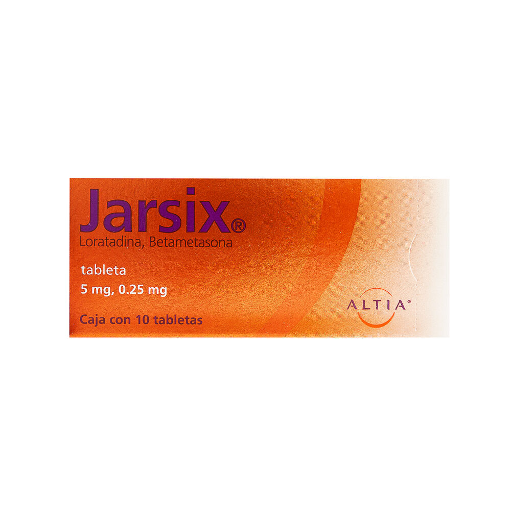 JARSIX C 10 TAB LORATADINABETAMETASONA