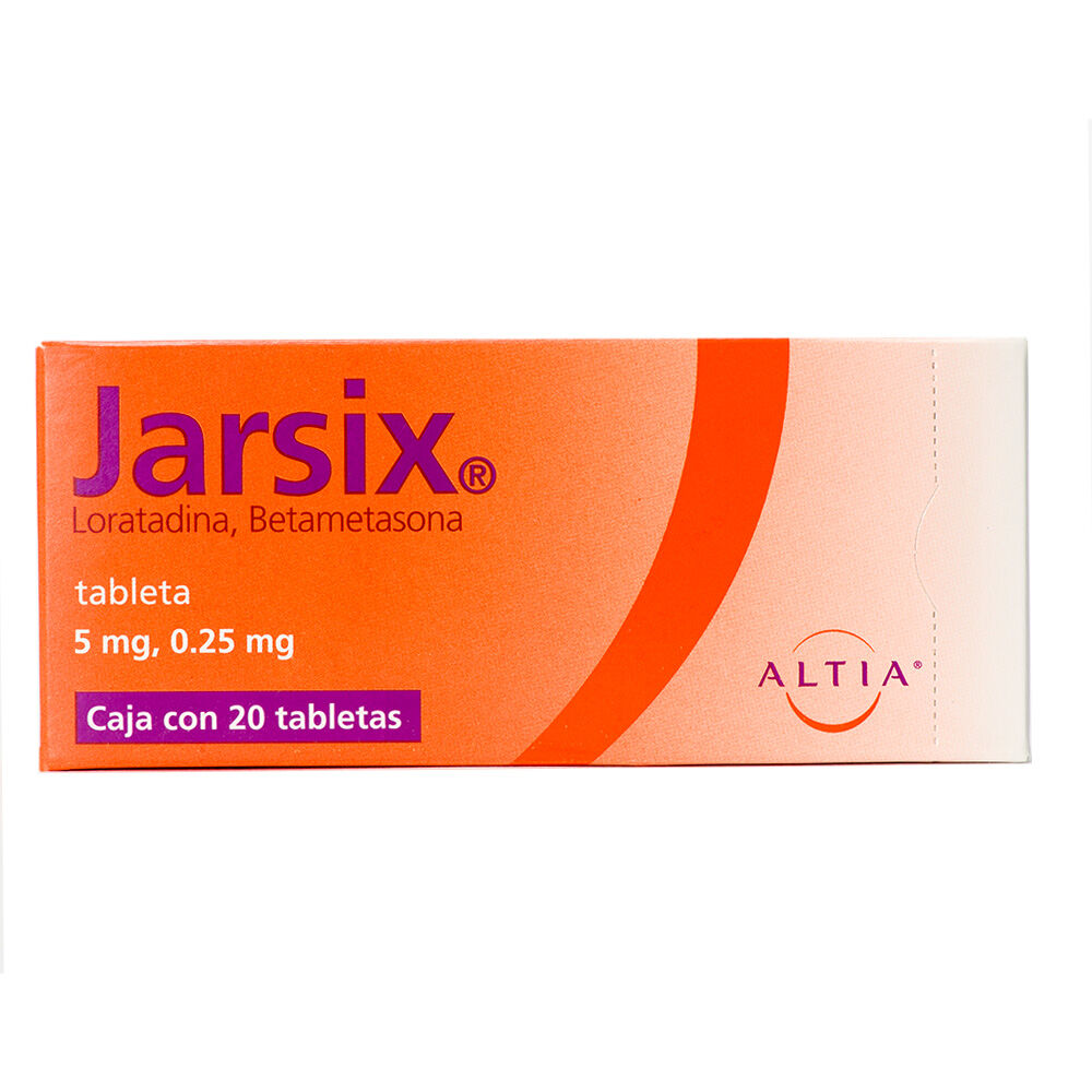 JARSIX TAB C 20 LORATADINABETAMETASONA