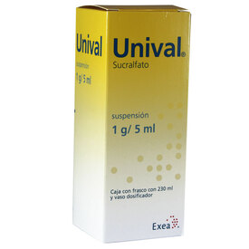 UNIVAL SUSP 1G/5ML 230ML SUCRALFATO