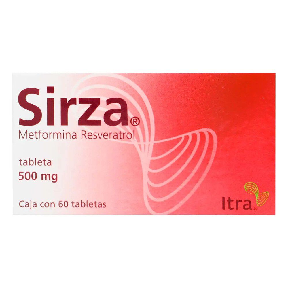 SIRZA 500MG C 60 TAB METFORMINARESVERATROL