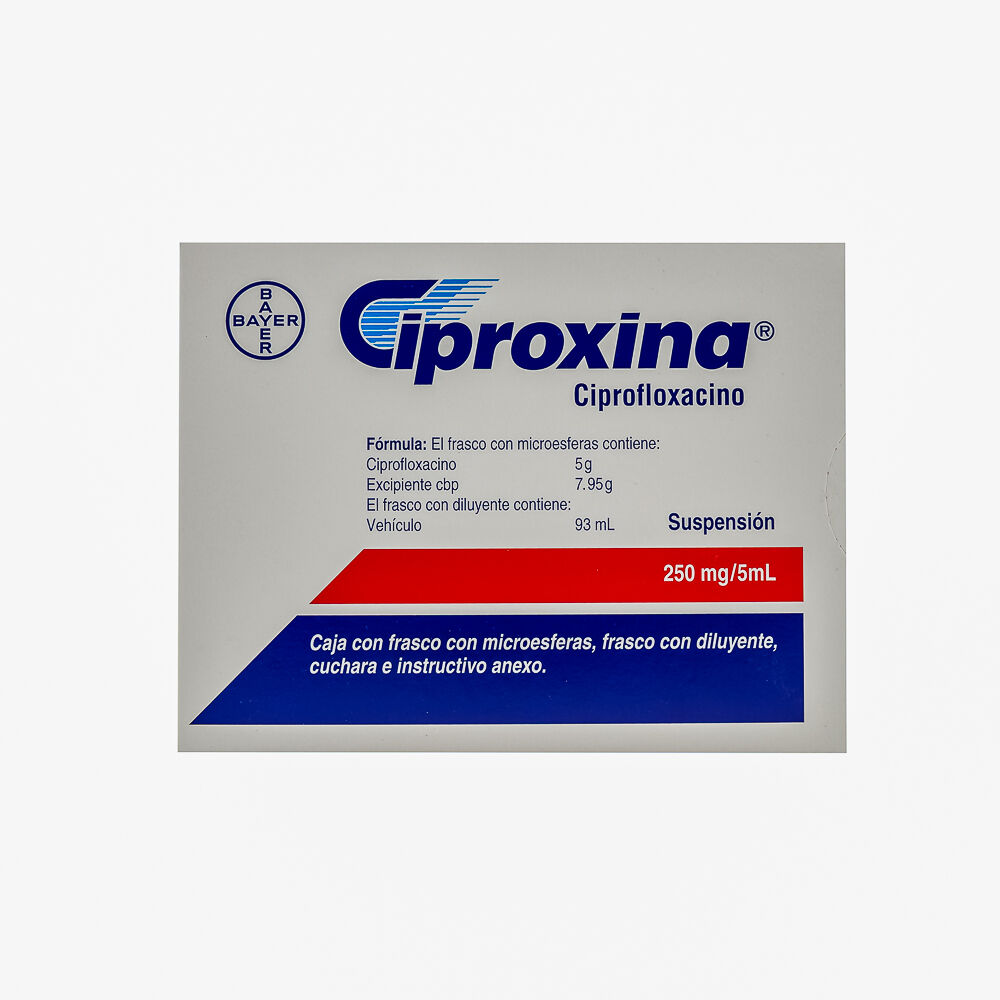 CIPROXINA 250MG SUSP 100ML CIPROFLOXACINO