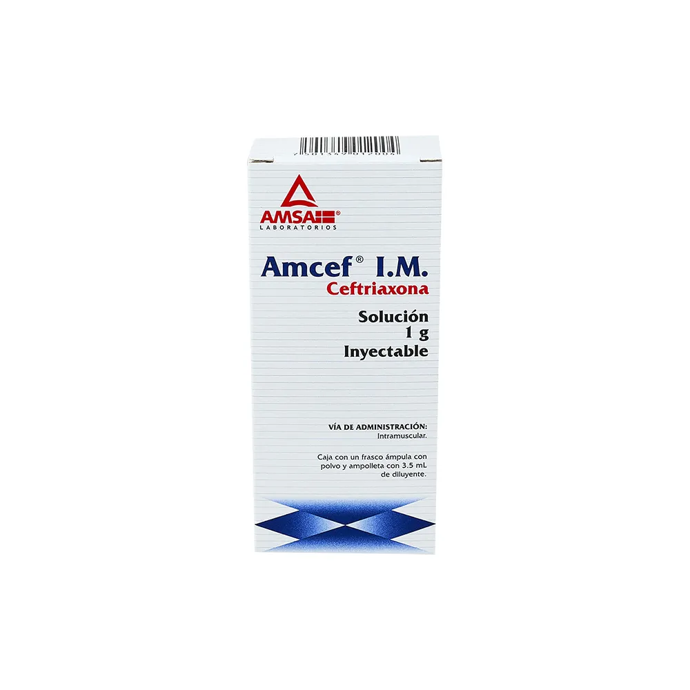 AMCEF FA 1G IM CEFTRIAXONA