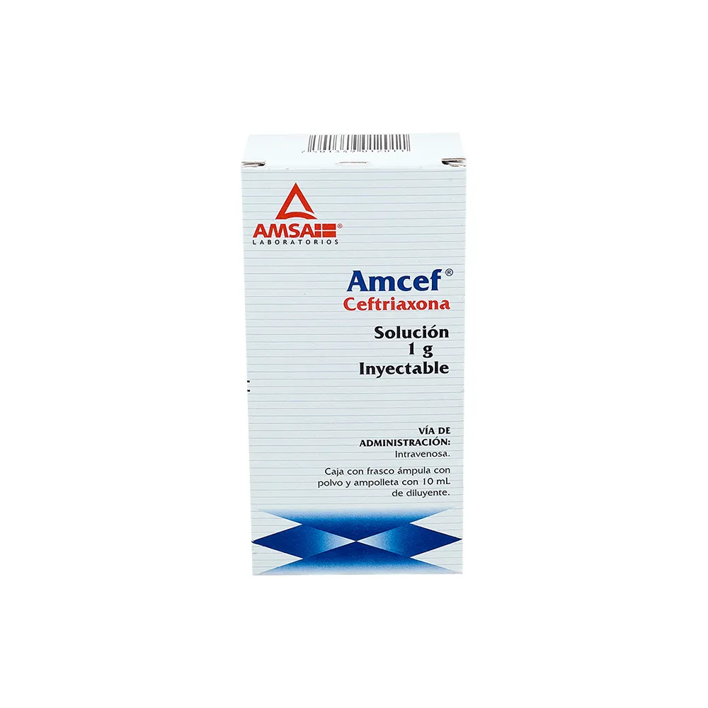 AMCEF FA 1G IV CEFTRIAXONA