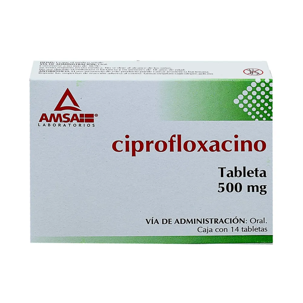 CIPROFLOXACINO T 14 500MG AMSA
