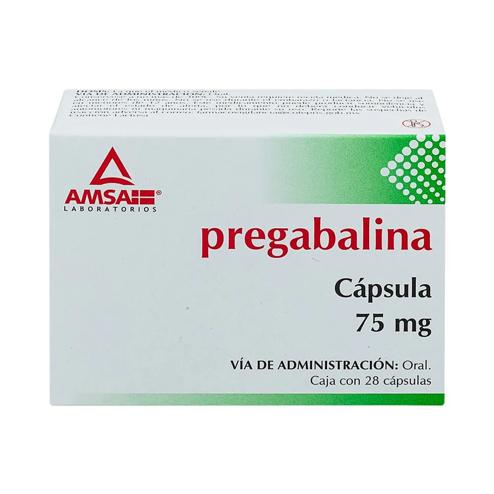PREGABALINA 75MG C 28 CAP AMSA