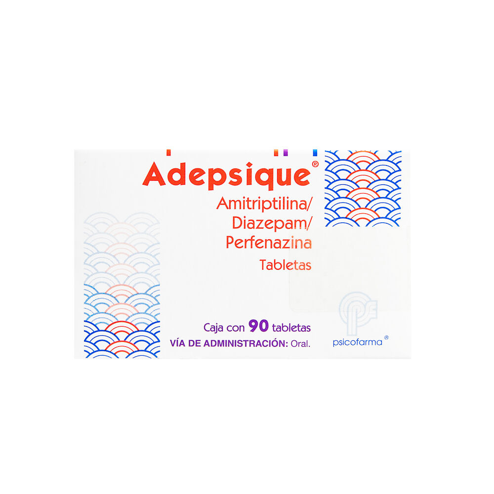 ADEPSIQUE C 90 TAB AMITRIPTIDIAZEPAPERFENA