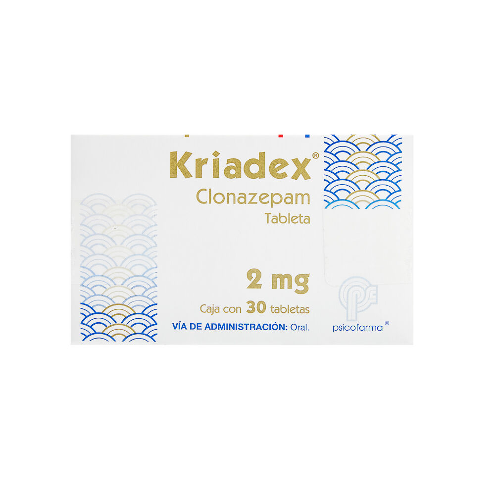 KRIADEX 2MG C 30 TAB CLONAZEPAM