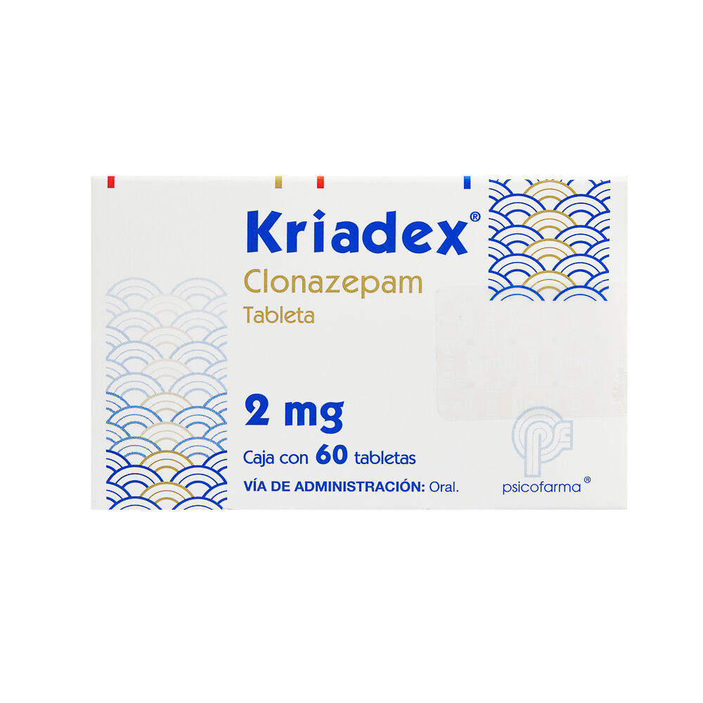 KRIADEX 2MG C 60 TAB CLONAZEPAM