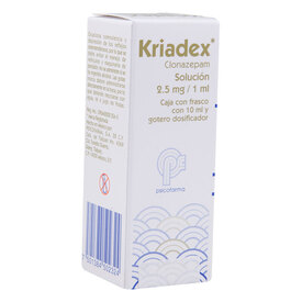 KRIADEX 2.5MG/1ML GTS O 10ML CLONAZEPAM