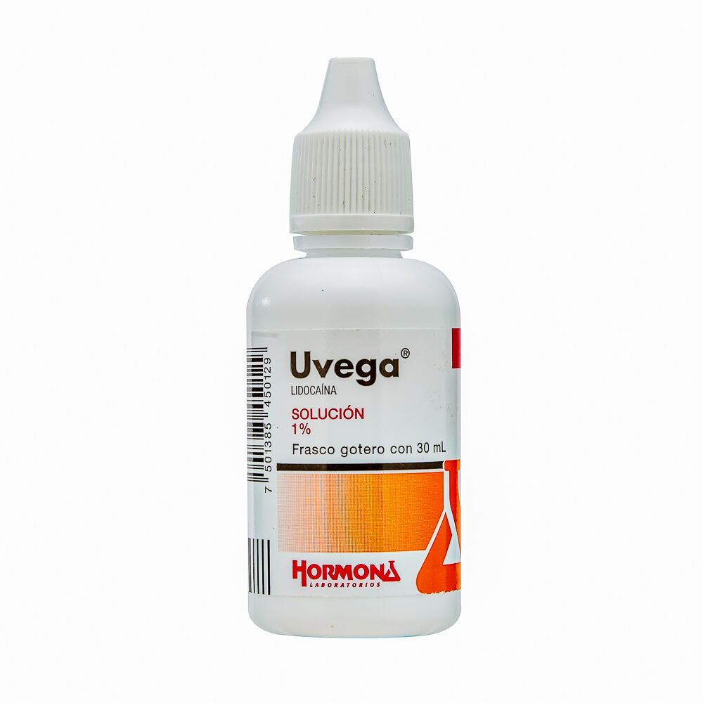 UVEGA 1 SOL OTICO 30ML LIDOCAINA