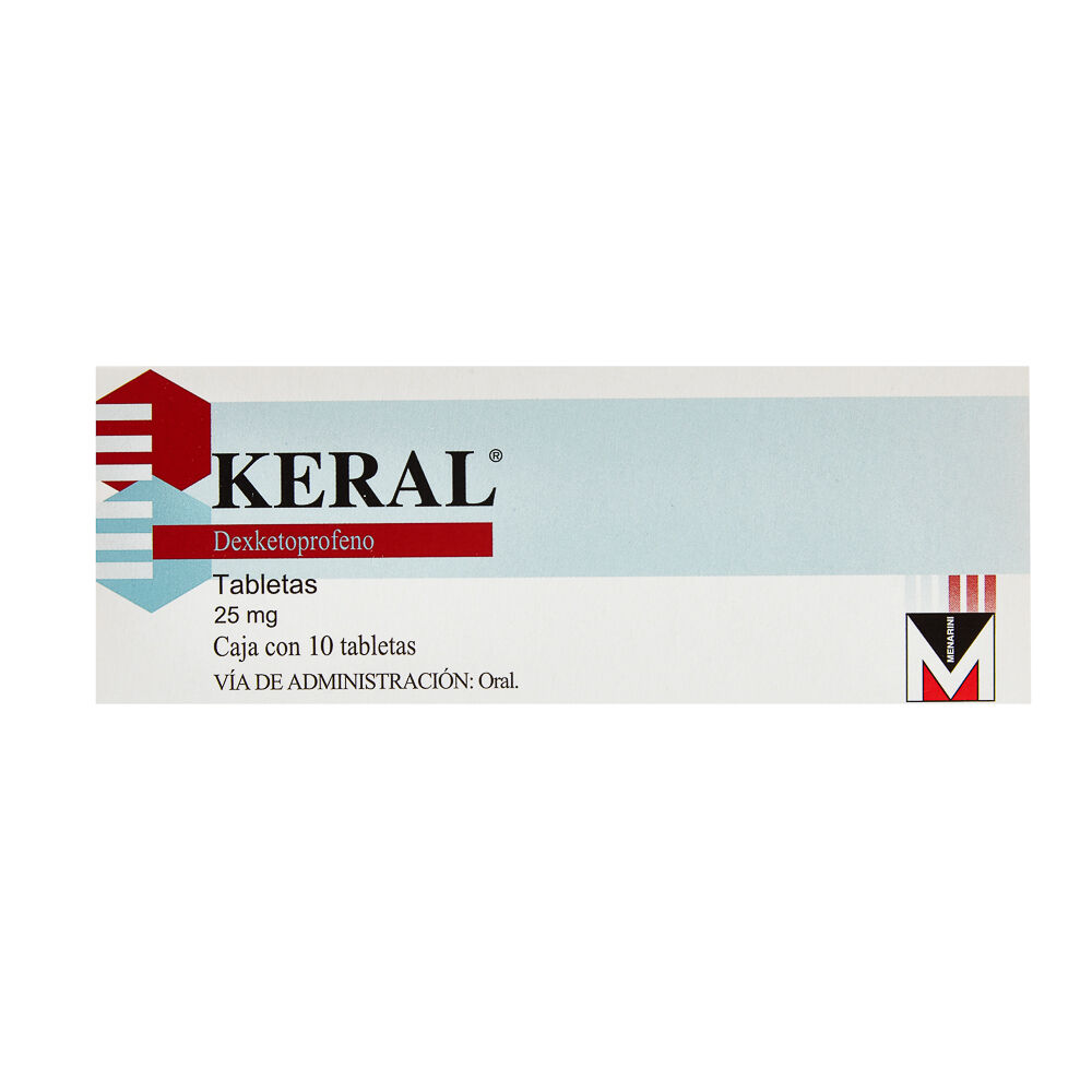 KERAL 25MG C 10 TAB DEXKETOPROFENO