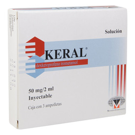 KERAL AMPULA C 3 50MG/2ML DEXKETOPROFENO