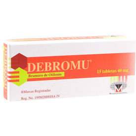 DEBROMU 40MG C 15 TAB  BROMURO DE OTOLONIO