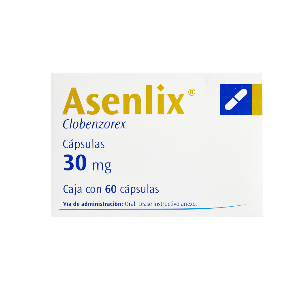 ASENLIX 30MG C 60 CAP CLOBENZOREX