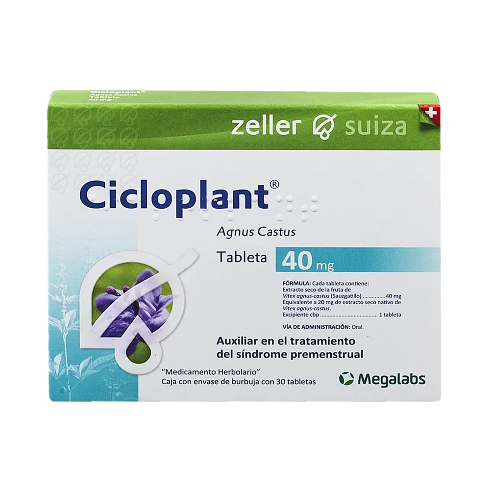 CICLOPLANT AGNUS CASTUS 40 MG C 30 TAB