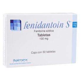 FENIDANTOIN S 100MG C 50 TAB FENITOINA