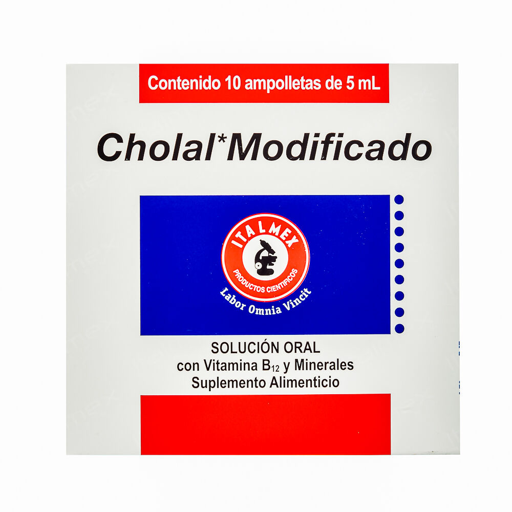 CHOLAL MODIFICADO C 10 AMP ING 5ML SUPLEM ALIMEN
