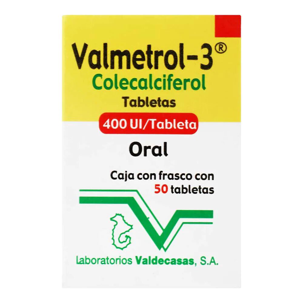 VALMETROL3 400UI C 50 TAB COLECALCIFEROL
