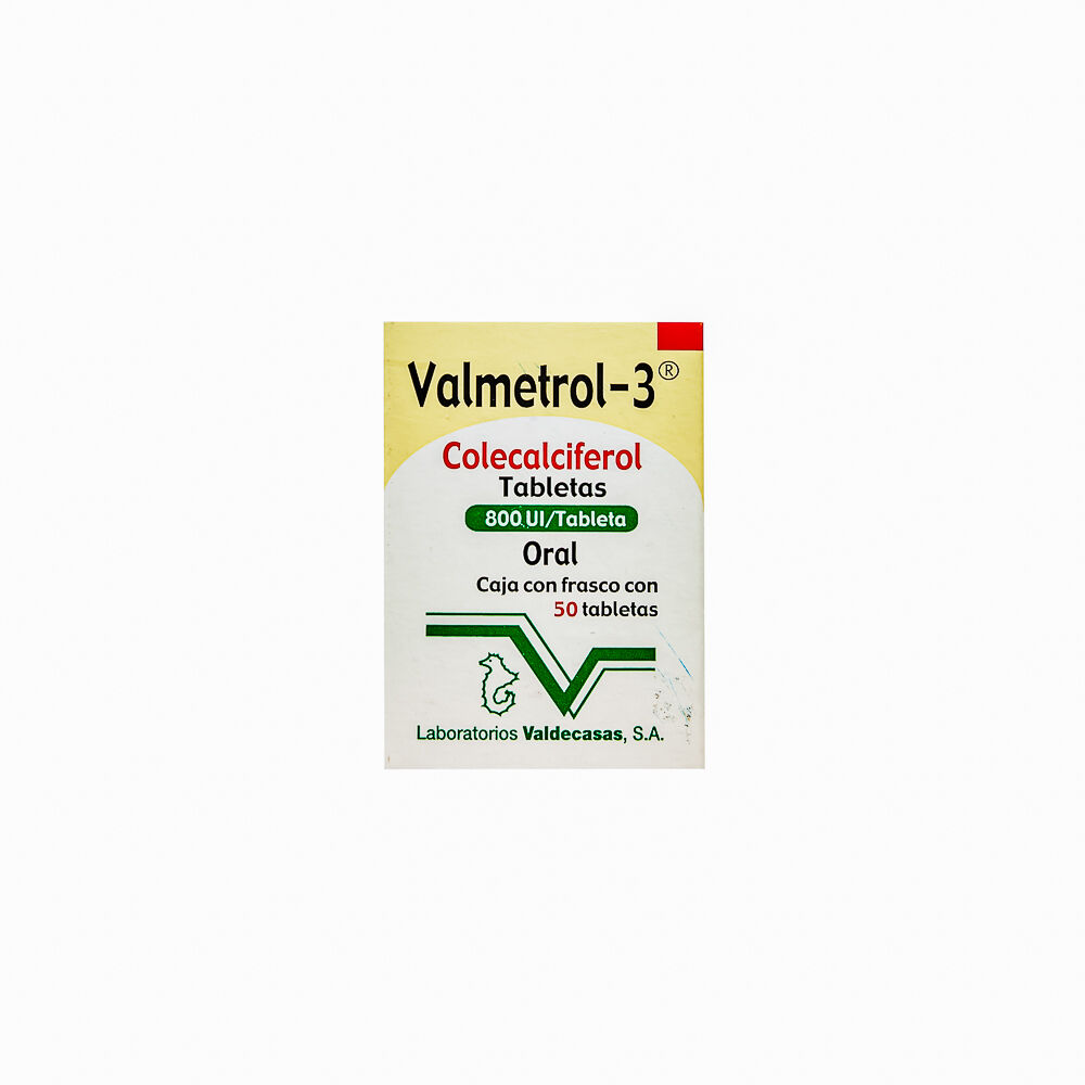 VALMETROL3 800UI C 50 TAB COLECALCIFEROL
