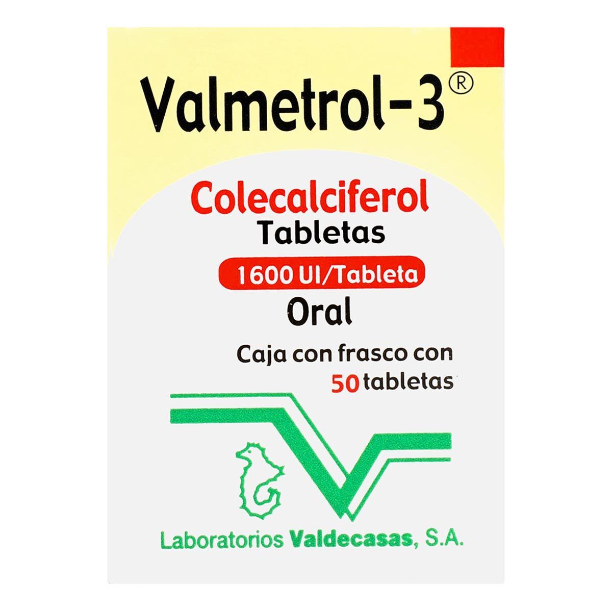 VALMETROL3 1600UI C 50 TAB COLECALCIFEROL