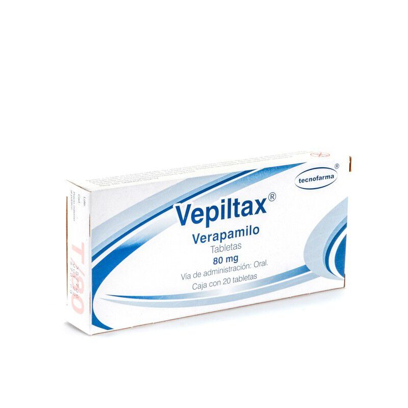 VEPILTAX 80MG C 20 TAB VERAPAMILO