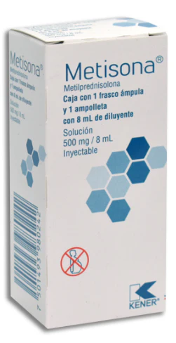 METISONA 500MG8ML SOL INY METILPREDNISOLONA KENER