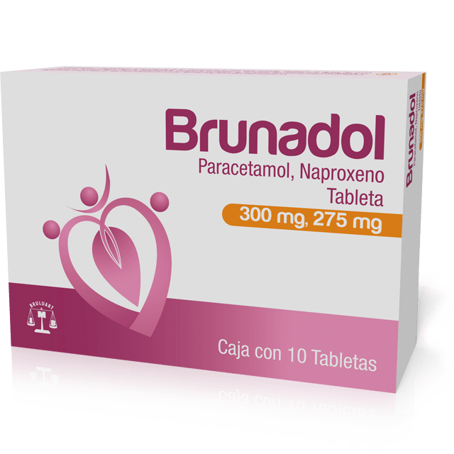 BRUNADOL 300/275MG C 10 TAB PARACETAMOL/NAPROXENO