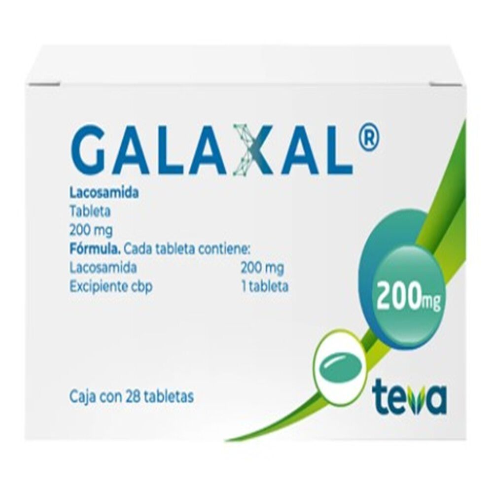 GALAXAL 200MG C 28 TAB LACOSAMIDA
