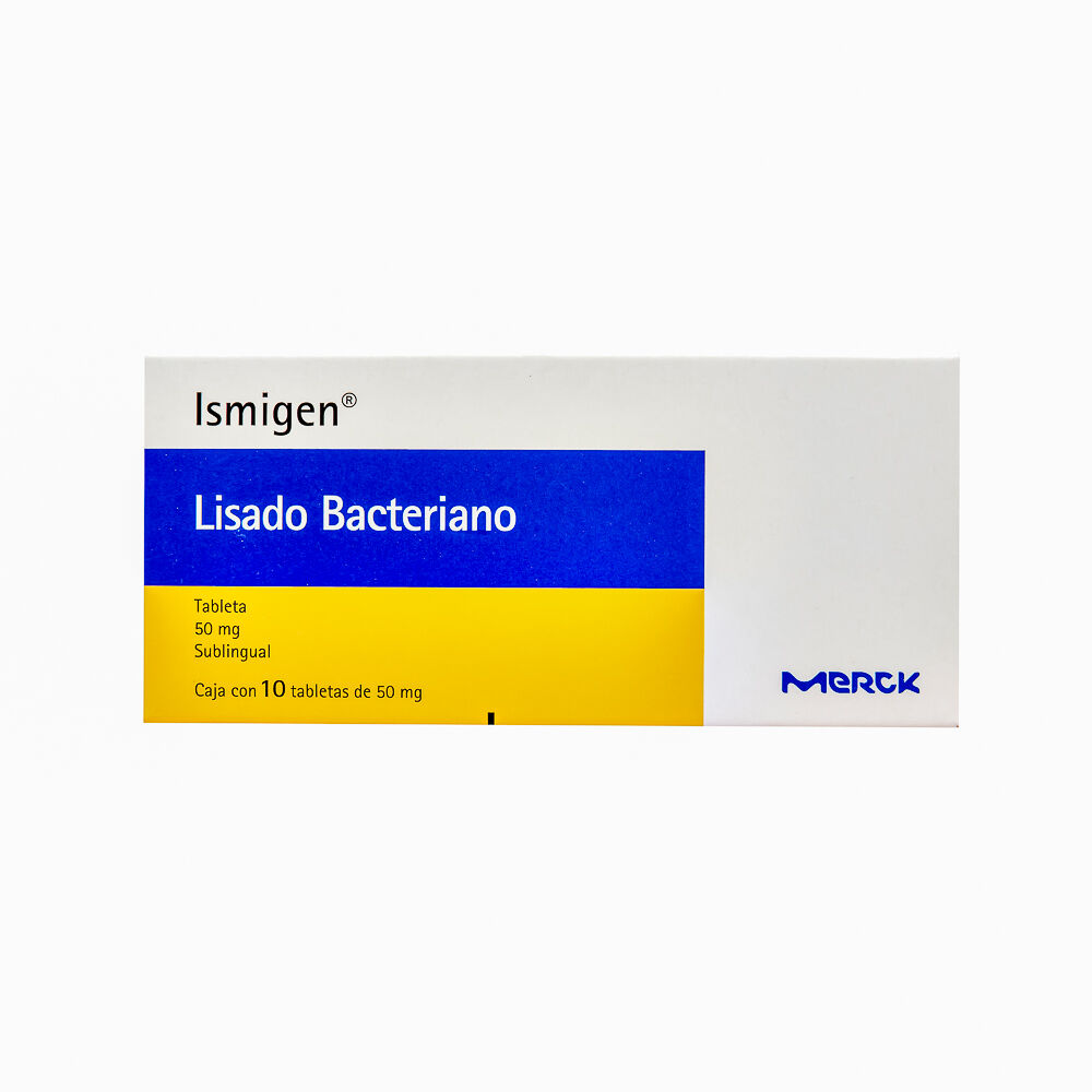 ISMIGEN 50MG C 10 TAB SUBLING LISADO BACTERIANO