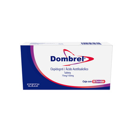 DOMBREL 75/100MG C 28 TAB CLOPIDOGRELACIDO ACETILSALICILICO