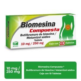 BIOMESINA COMPUESTA C 10 TAB BUTILHIOSCINAMETAMIZOL