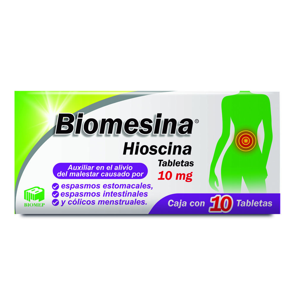 BIOMESINA 10MG C 10 TAB BUTILHIOSCINA