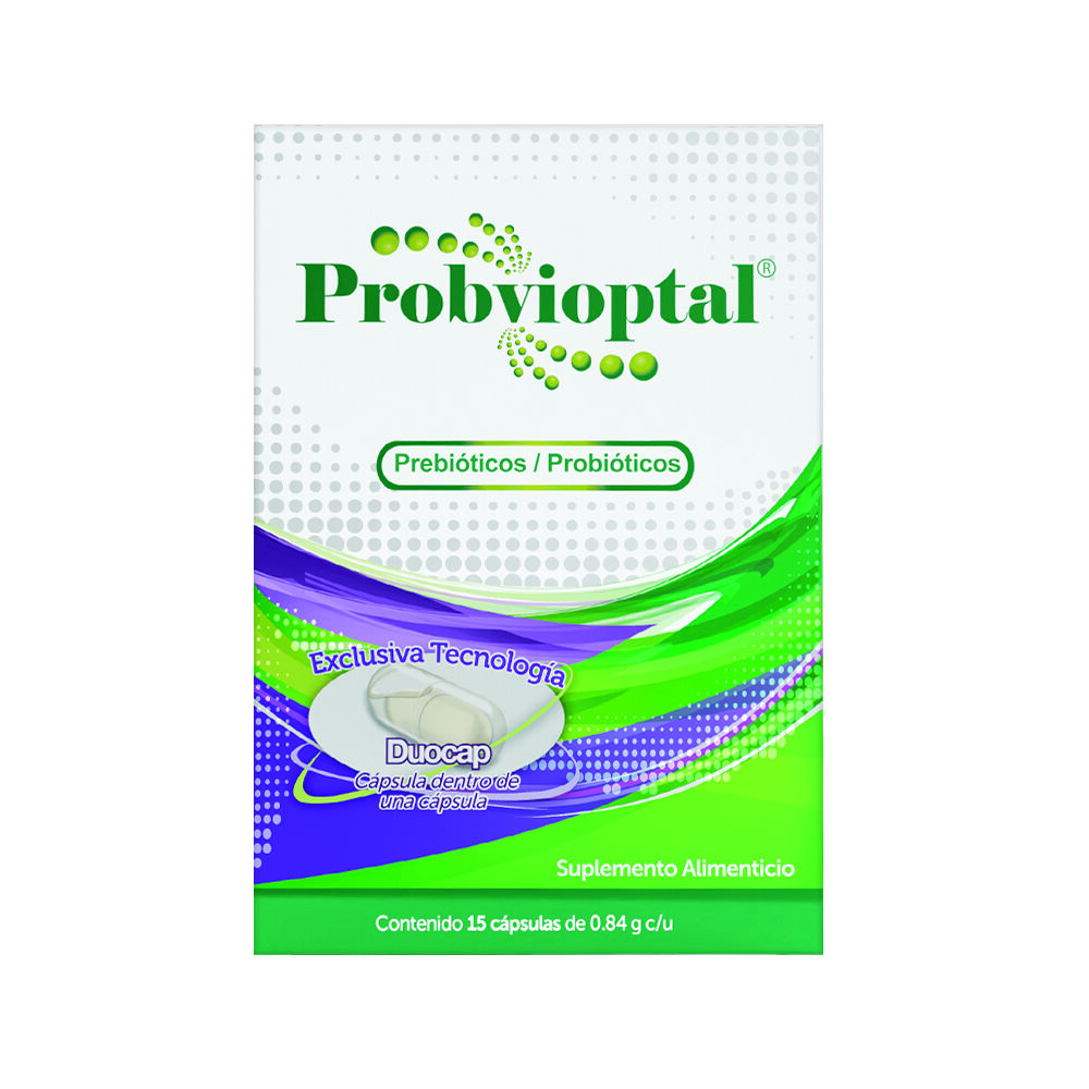 PROBVIOPTAL DUOCAP C 15 PRE/PROBIOTICOS SUPLEM ALIMEN