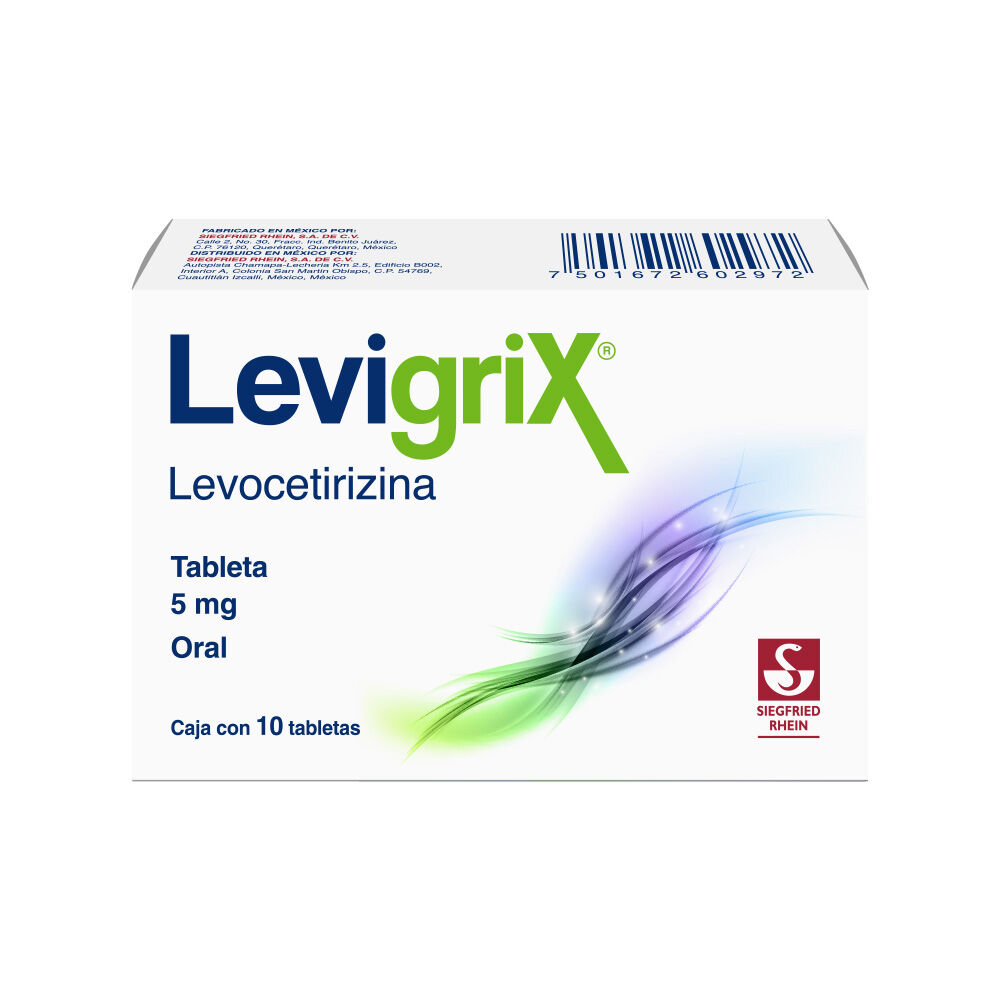 LEVIGRIX 5MG C 10 TAB  LEVOCETIRIZINA
