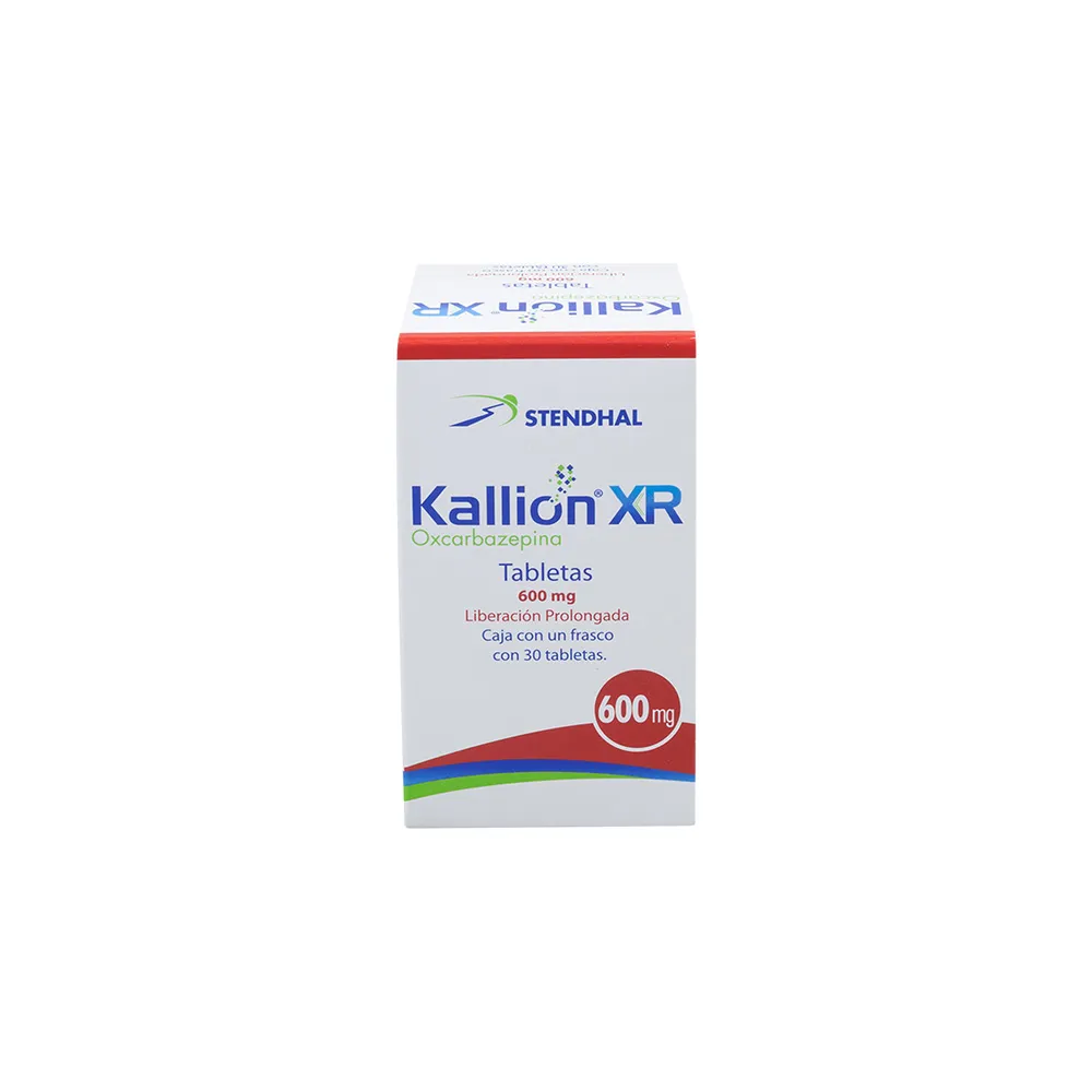 KALLION XR 600MG LP C 30 TAB OXCARBAZEPINA NV