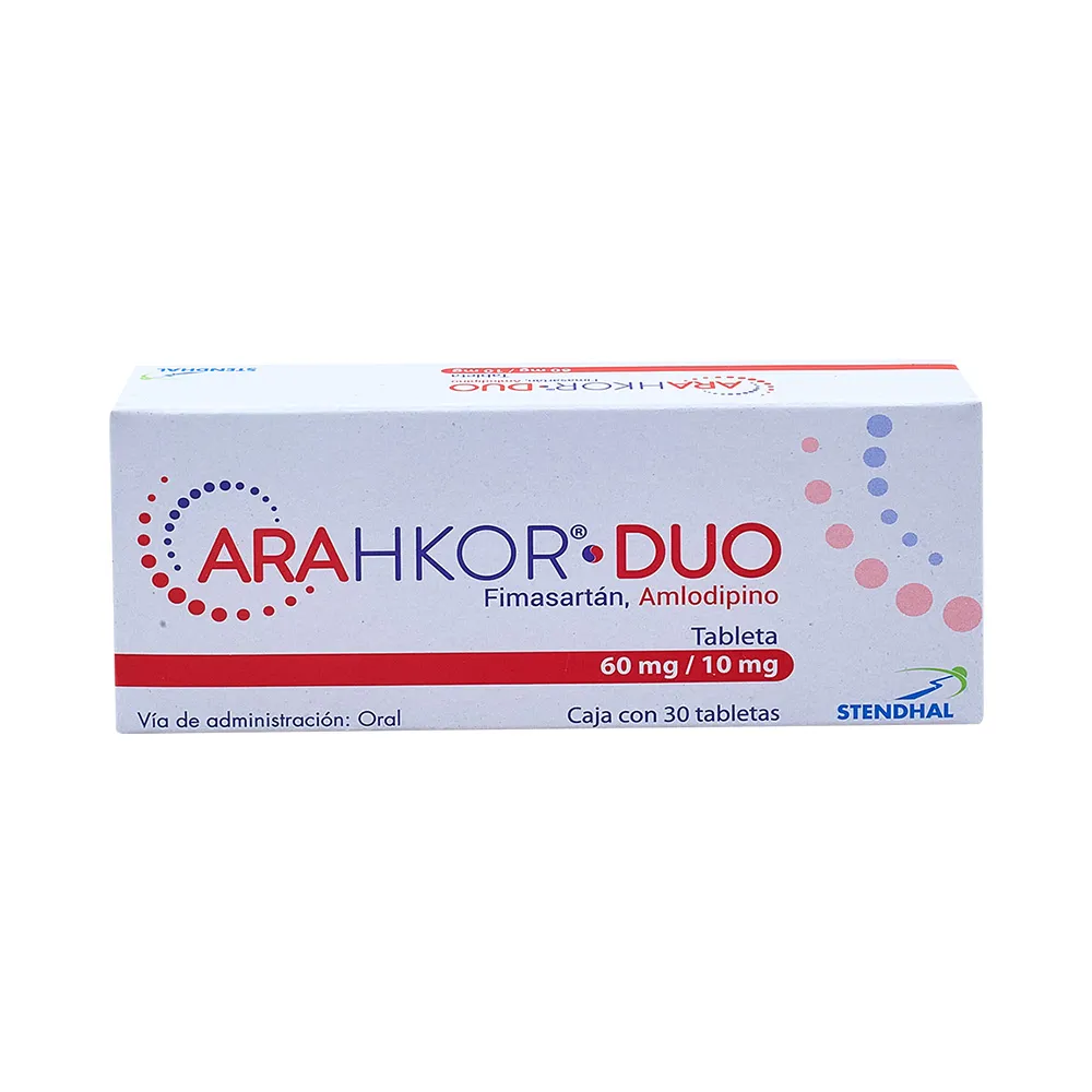ARAHKOR DUO 60/10 MG C 30 TAB  FIMASARTANAMLODIPINO