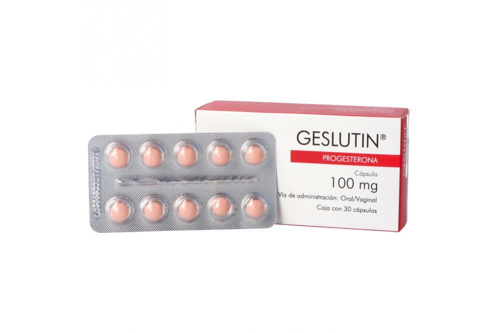 GESLUTIN 100MG C 30 CAP PROGESTERONA