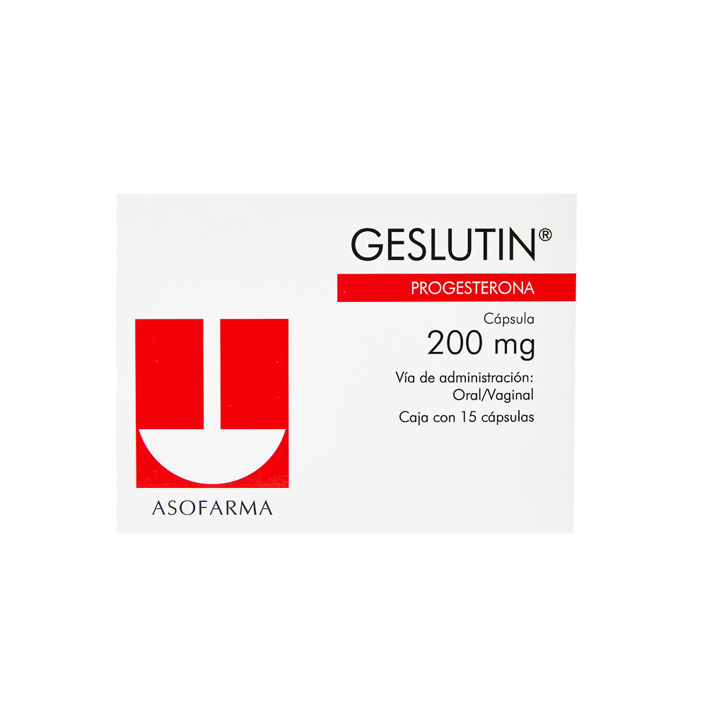 GESLUTIN 200MG C 15 CAP PROGESTERONA