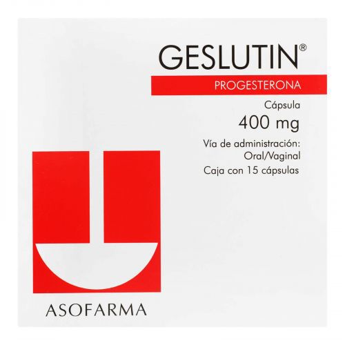 GESLUTIN 400MG C 15 CAP PROGESTERONA