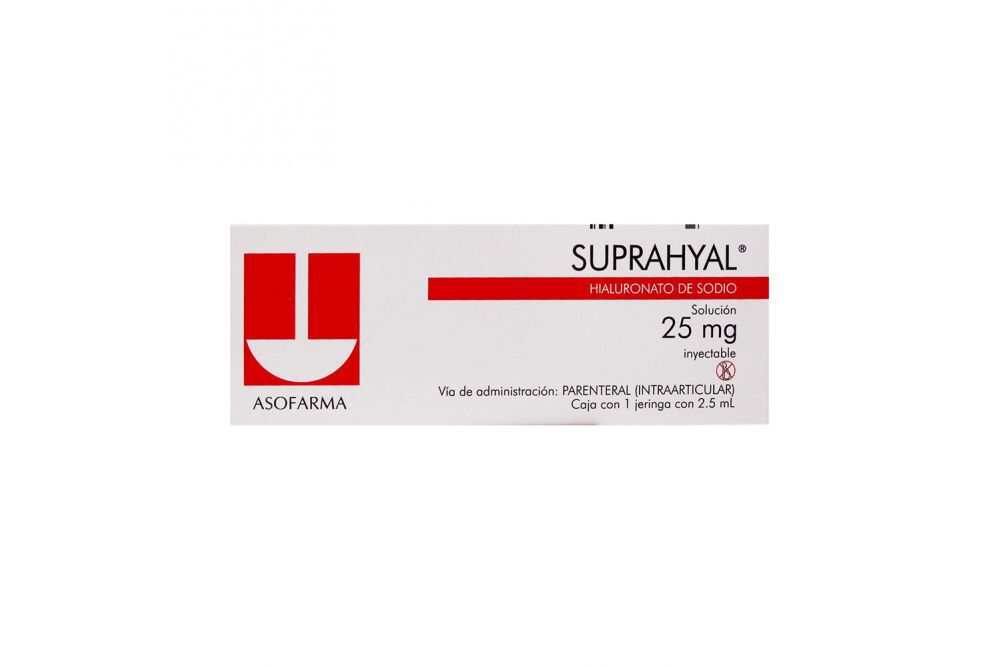 SUPRAHYAL JGA 2.5ML 25MG HIALURONATO DE SODIO
