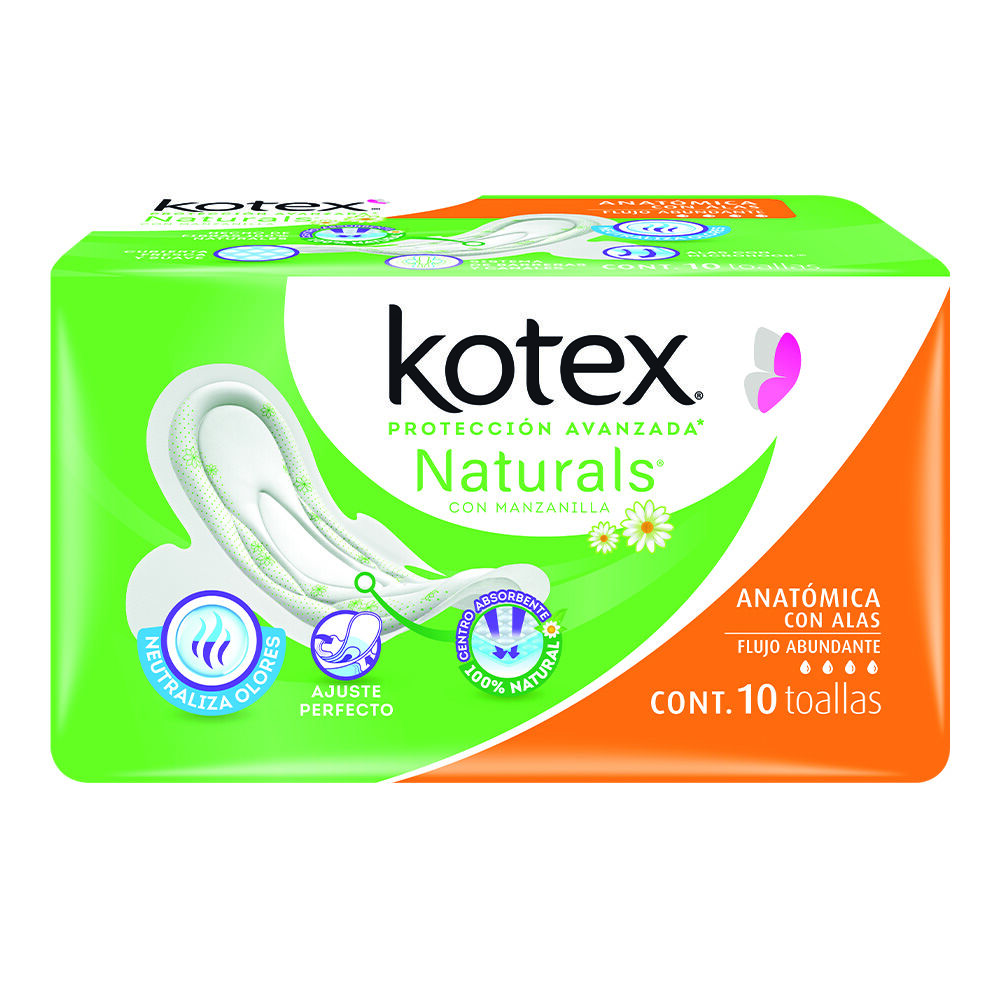 KOTEX MANZ ANATOMIC 10 ALAS