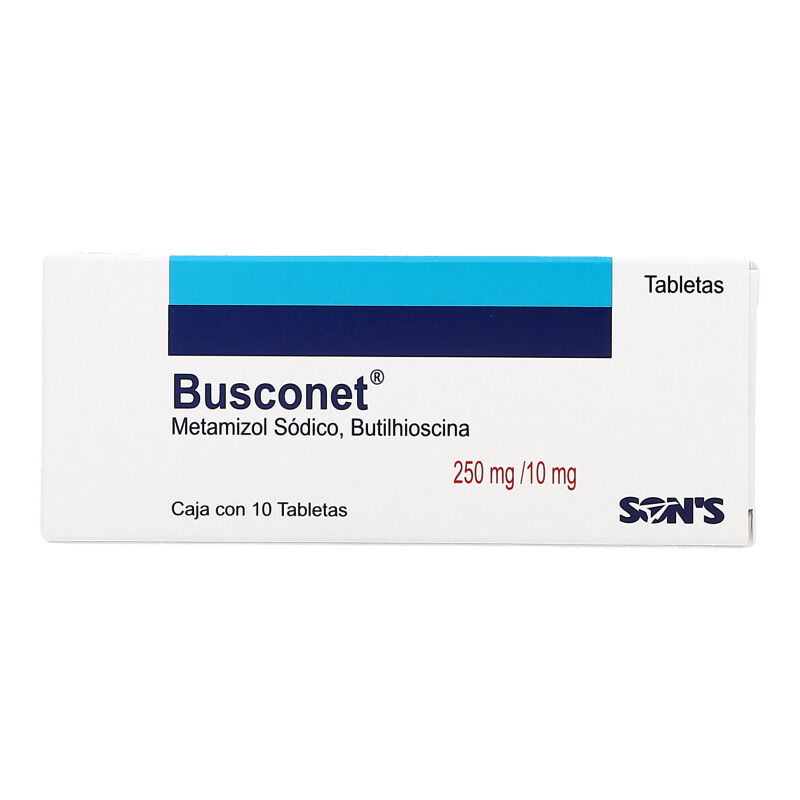 BUSCONET C 10 TAB BUTILHIOSCINAMETAMIZOL